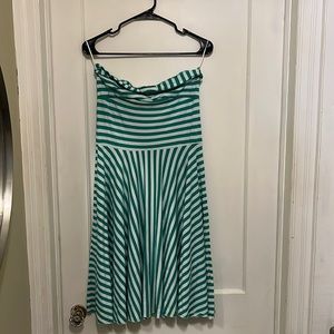 Divided by H&M striped strapless casual dress